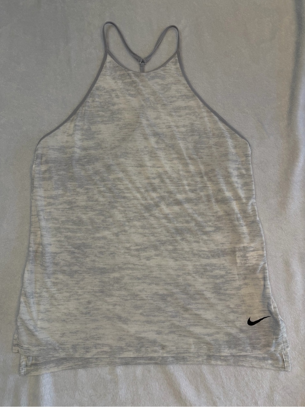Nike Women’s Light Heather Gray Racerback Tank Top